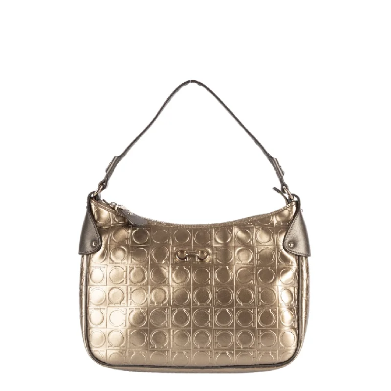 Stylish Deals Salvatore Ferragamo Metallic Leather Shoulder Bag Fashion-Forward Bags At Exclusive Promotional Prices Stylish Deals Salvatore Ferragamo Metallic Leather Shoulder Bag Fashion-Forward Bags At Exclusive Promotional Prices