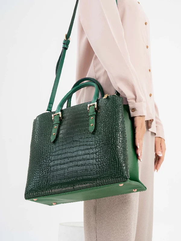 Snake Textured Handbag