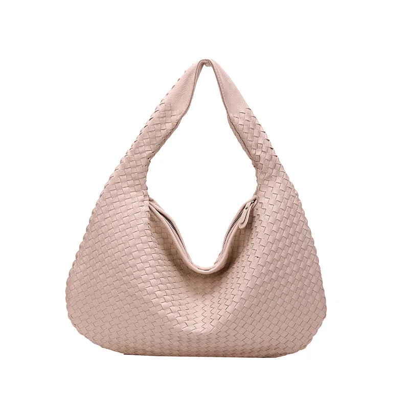 2023 Designer Fashion Leather Woven Purse for Women Luxury Top-handle Soft Tote Handbags Women Shoulder Bags