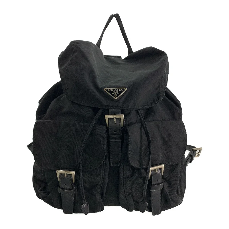 PRADA/Backpack/Black/Nylon/B2811