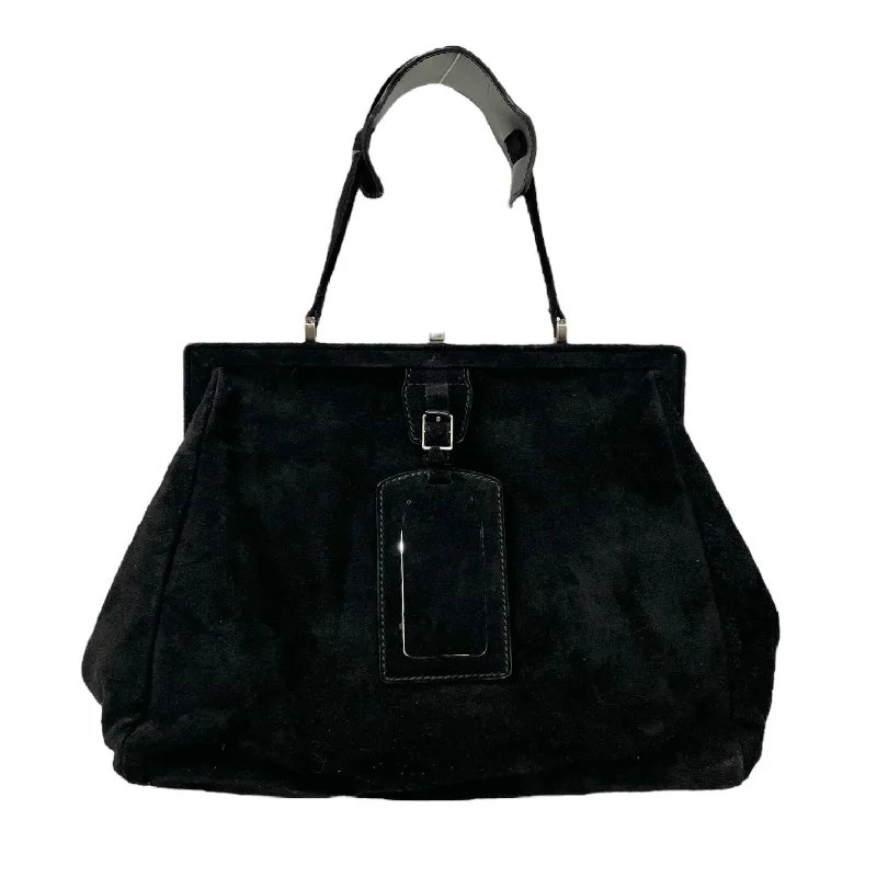 BALENCIAGA/Hand Bag/OS/Suede/BLK/SUEDE BLK SHOULDER BAG