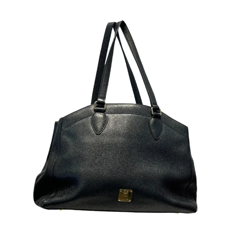 MCM/Tote Bag/Leather/BLK/