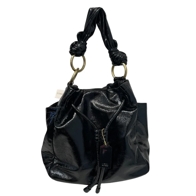 COACH/Tote Bag/Leather/BLK/Patent Leather