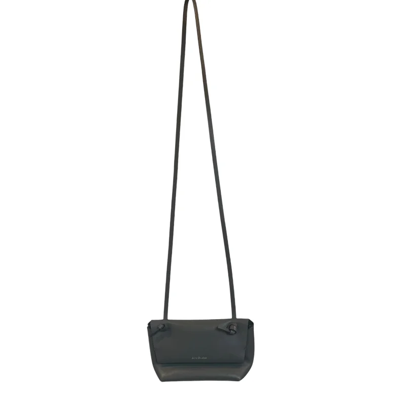 Acne Studios/Cross Body Bag/Leather/GRY/GRAY LEATHER MINI CROSSBODY