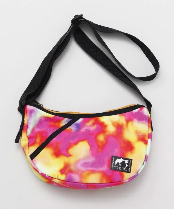 Tie Dye Pattern Round Shoulder Bag