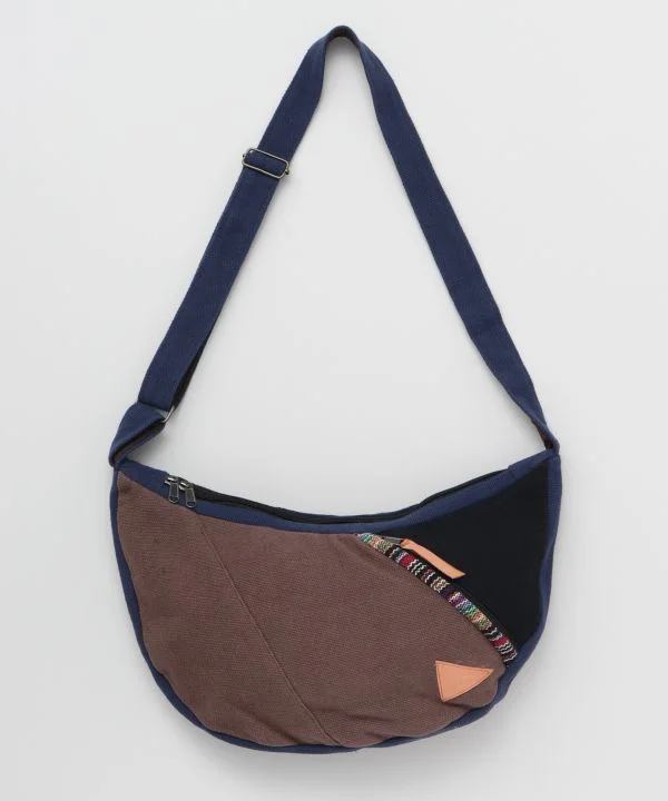 Nepali Woven Crescent Shoulder Bag