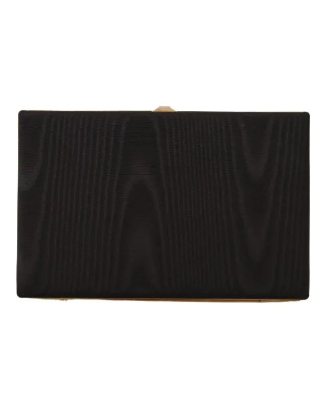 Dolce & Gabbana  Sicily Black Satin Clutch