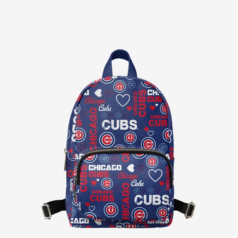 Chicago Cubs Logo Love Mini Backpack