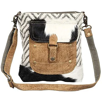 Myra Bags Chevron Hide Pocket Crossbody