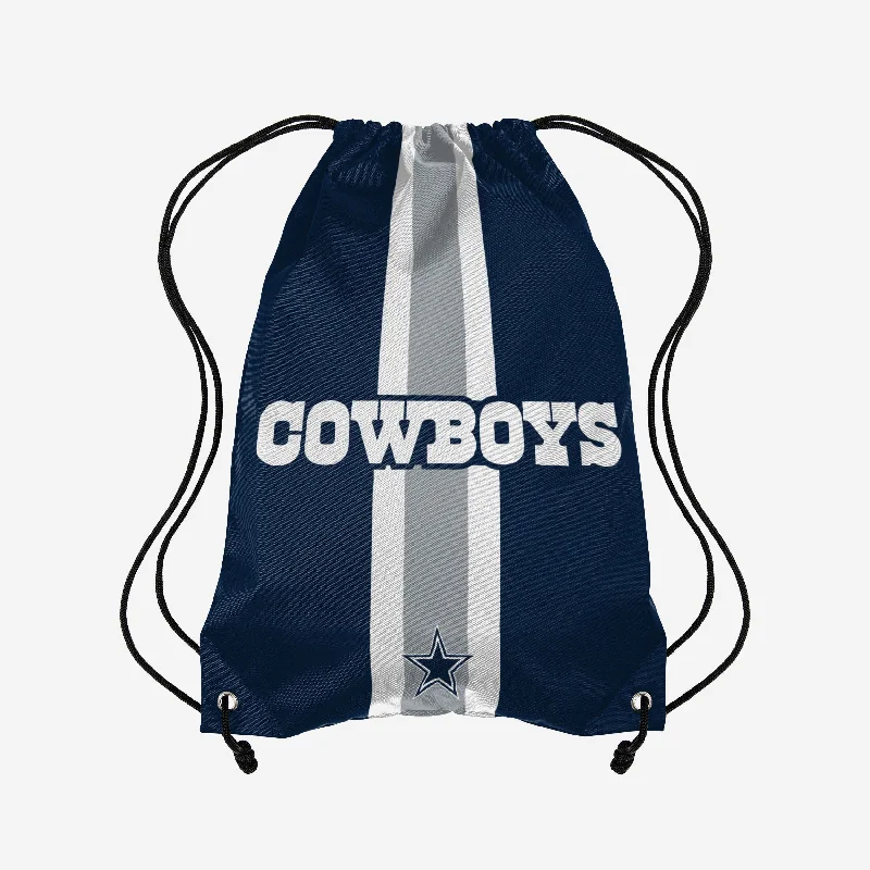 Dallas Cowboys Team Stripe Wordmark Drawstring Backpack