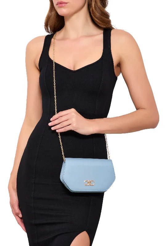 Metallic Detail Convertible Crossbody Bag