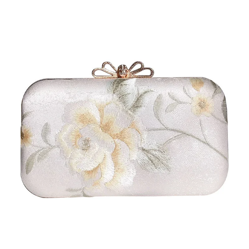 Embroidered evening bag Temperament clutch bag 681571423932