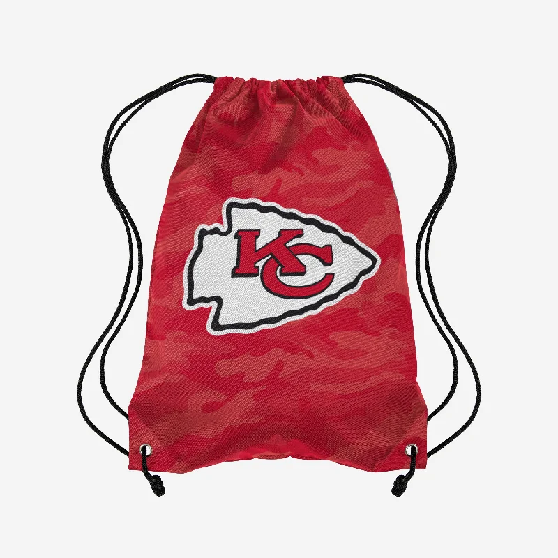 Kansas City Chiefs Big Logo Camo Drawstring Backpack