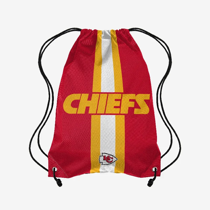 Kansas City Chiefs Team Stripe Wordmark Drawstring Backpack