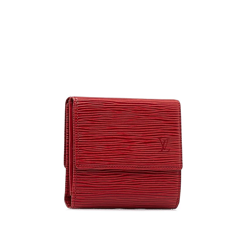 Louis Vuitton Epic Portemonnaie Belle Carthage Three Folded Wallet M6348E Castilian Red Leather  Louis Vuitton