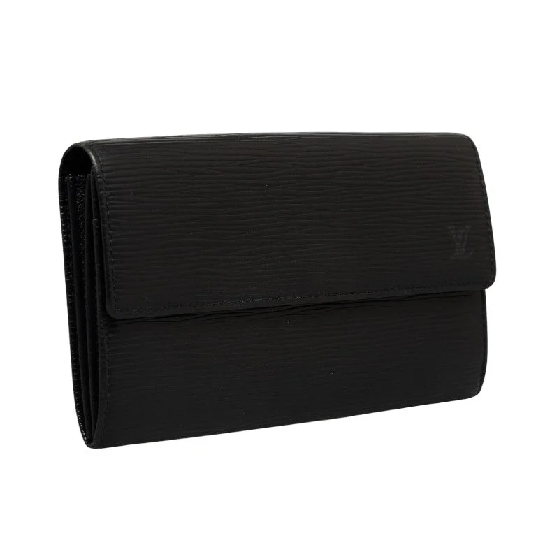 Louis Vuitton M63592 Long Wallet Epi Leather Noir Black