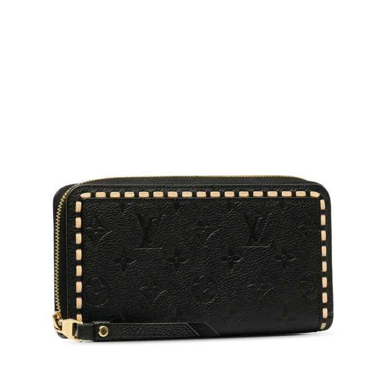 Louis Vuitton Monogram Amplant M64805 Long Wallet Carf/Laser Noir Black [Middle] Ladies