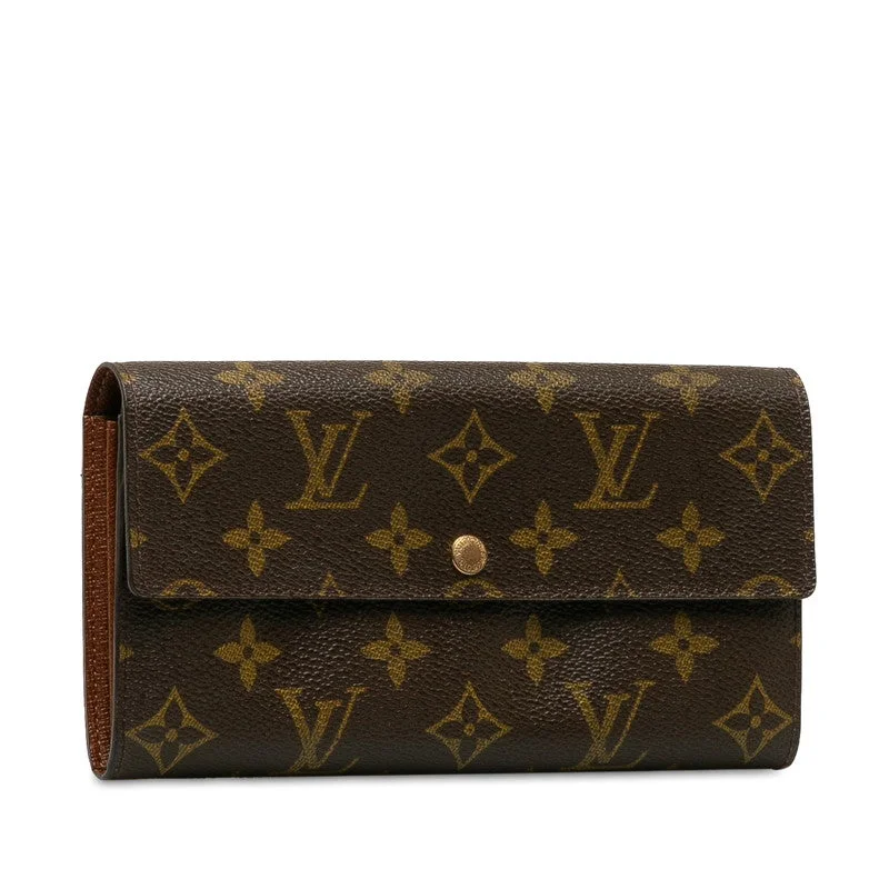 Louis Vuitton Monogram M61726 Long Wallet PVC/Leather Brown