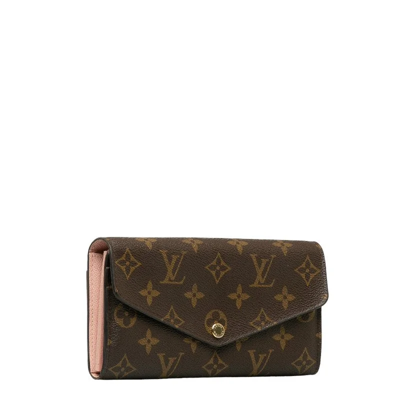 Louis Vuitton Monogram M62235 Long Wallet  Rose Barreline Pink Brown