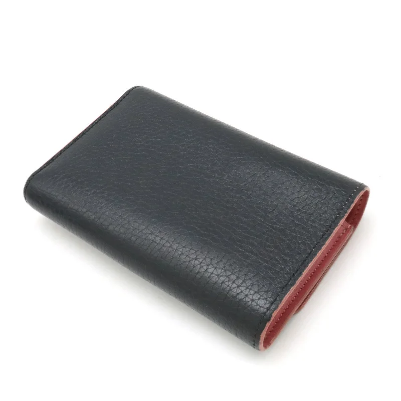 Louis Vuitton Portfolio Capsicum Compact Three Folded Wallet Three Folded Wallet Flowers Trio Laser Black M63222