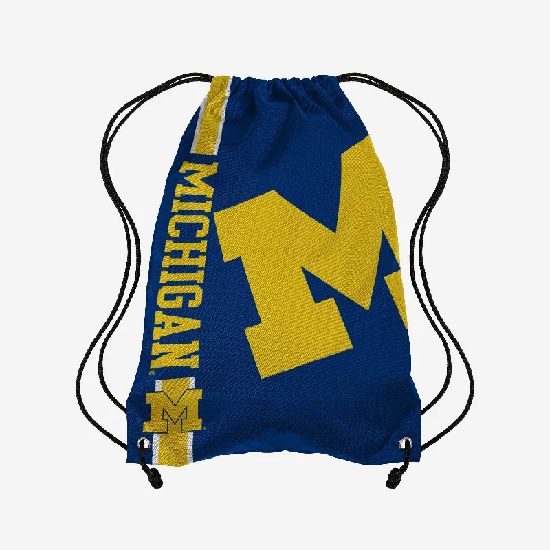 Michigan Wolverines Big Logo Drawstring Backpack