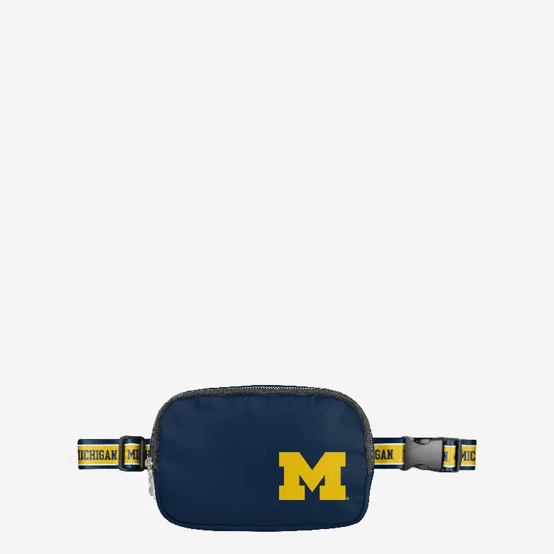 Michigan Wolverines Team Wordmark Crossbody Belt Bag