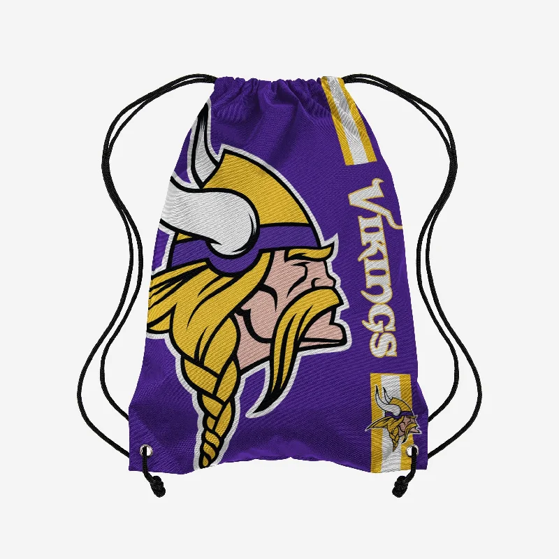 Minnesota Vikings Big Logo Drawstring Backpack