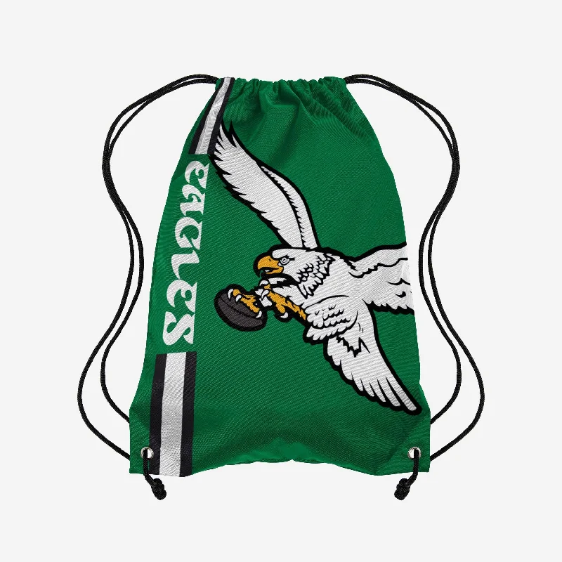 Philadelphia Eagles Retro Kelly Green Big Logo Drawstring Backpack