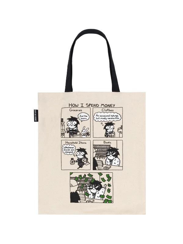 Sarah's Scribbles - How I Spend Money tote bag