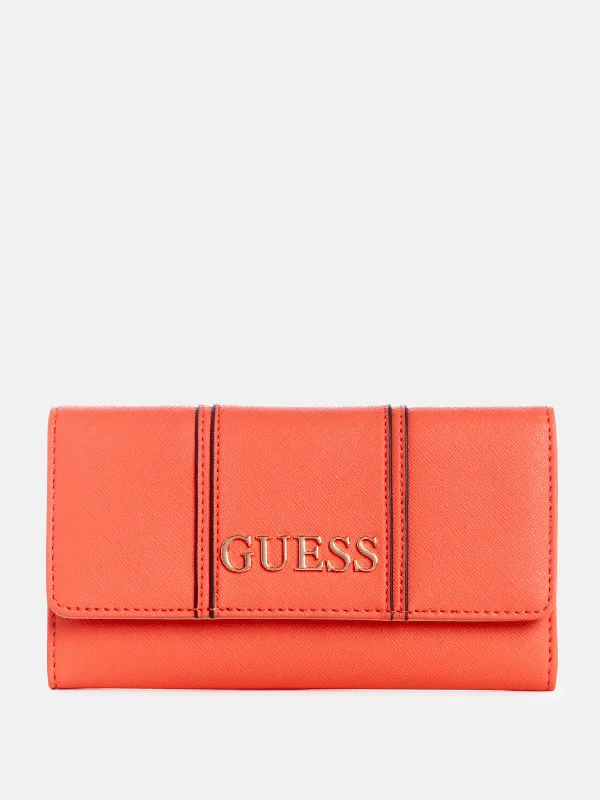 Zadora Faux-Leather Slim Clutch