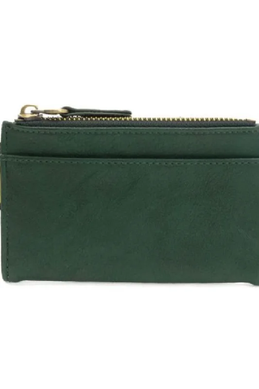 Bobbie Bifold Wallet With Carabiner (Deep Green)