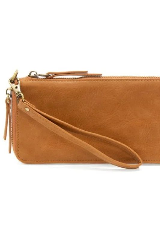 Chloe Zip Around Wallet Wristlet (Hazelnut)