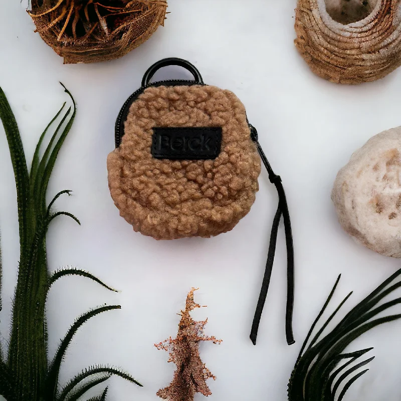 Accessory Pouch with Carabiner Shearling