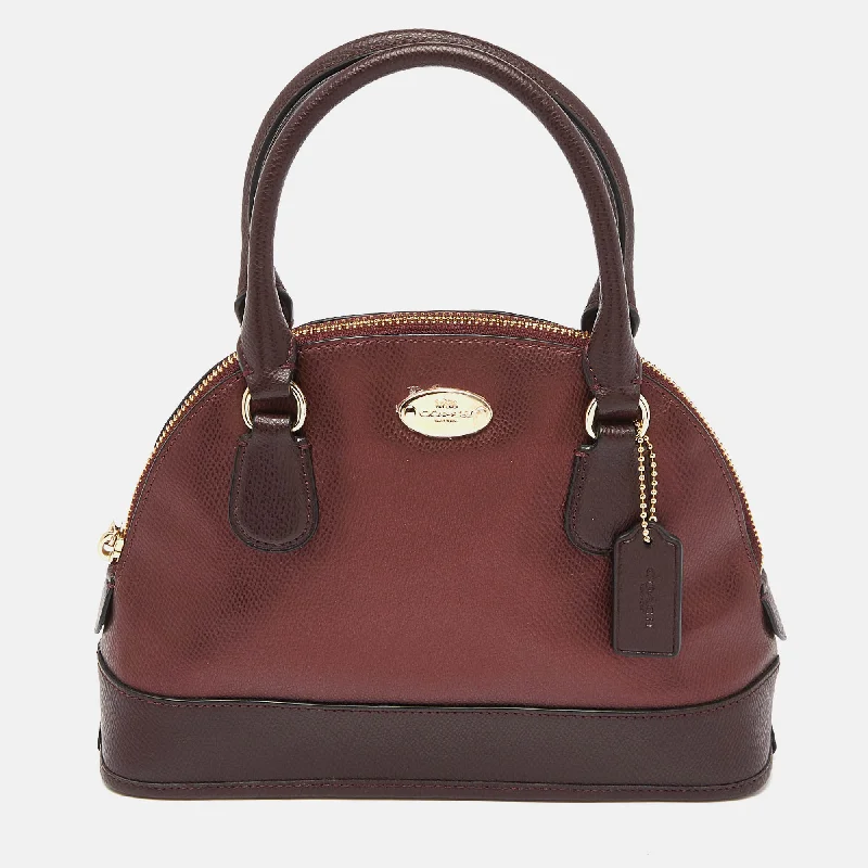 Coach  Leather Cora Dome Satchel