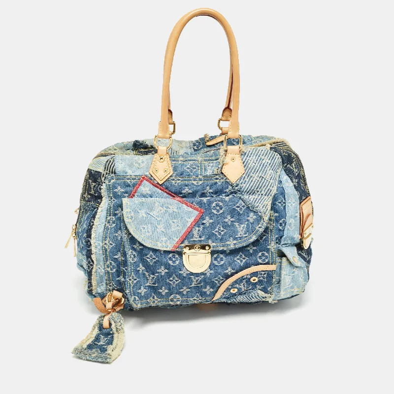 Louis Vuitton Monogram Patchwork Denim Bowly Bag