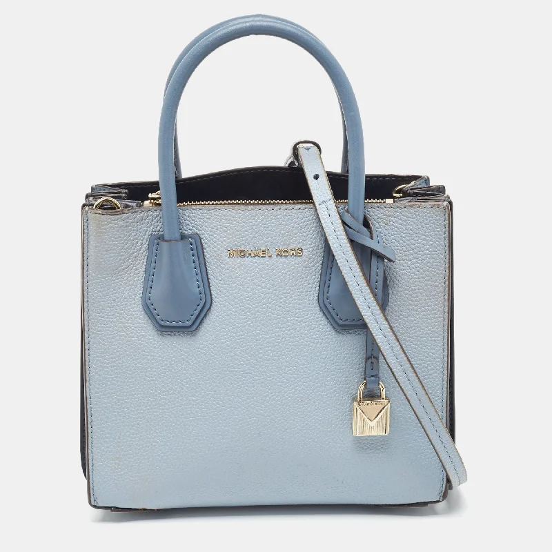 Michael Kors /blue Leather Mercer Satchel