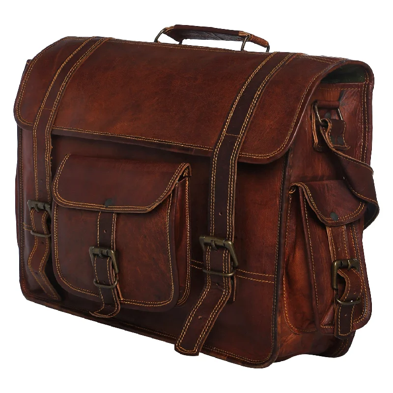 Leather Laptop Briefcase