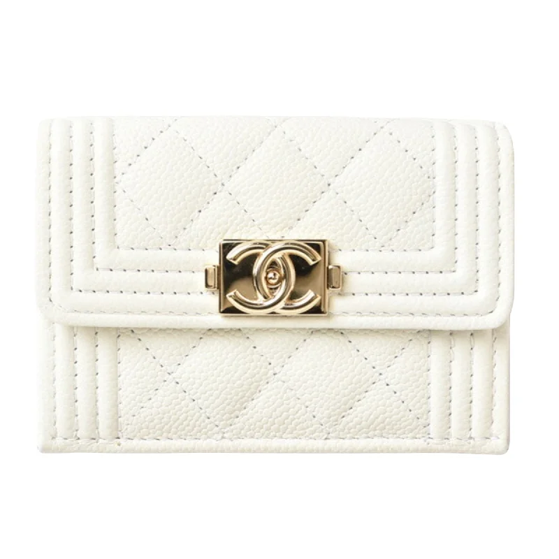 Chanel Boy  Leather Wallet  (Pre-Owned)