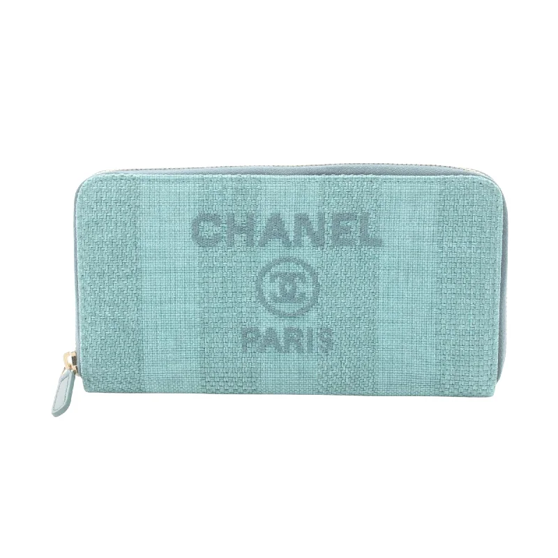 Chanel Deauville  Canvas Wallet  (Pre-Owned)