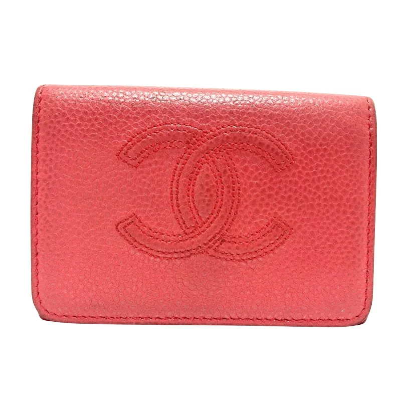 Chanel Logo Cc  Leather Wallet  (Pre-Owned)