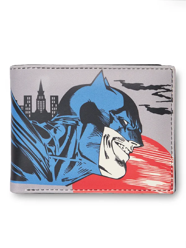 14123 Batman Grey Bifold Wallet with Metal Box