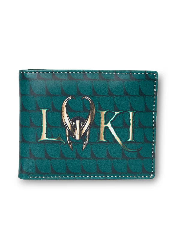 14123 Marvel Loki Green Bifold Wallet with Metal Box