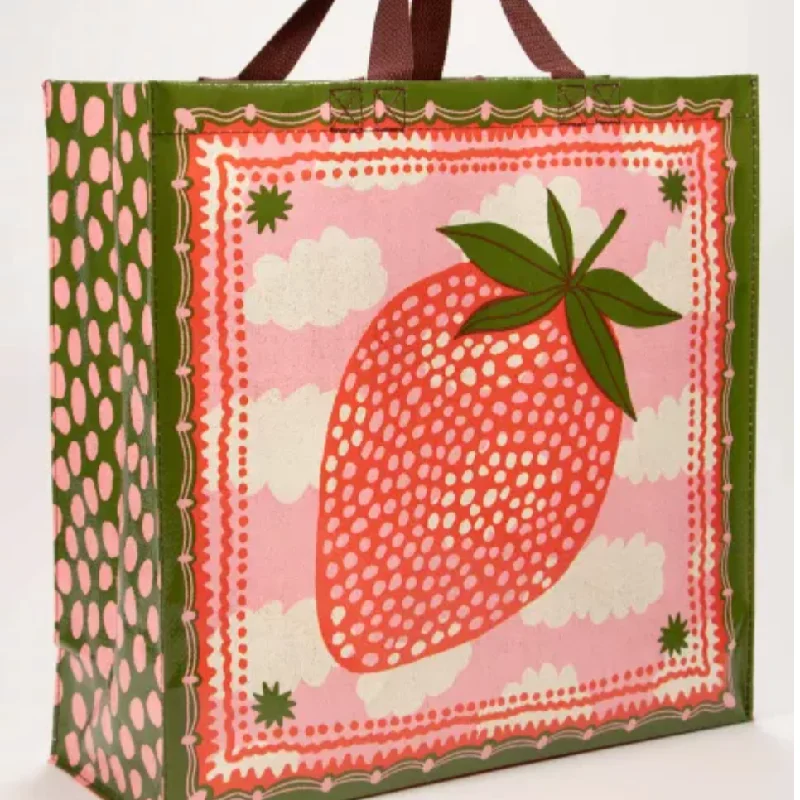 D Strawberries Shopper tote