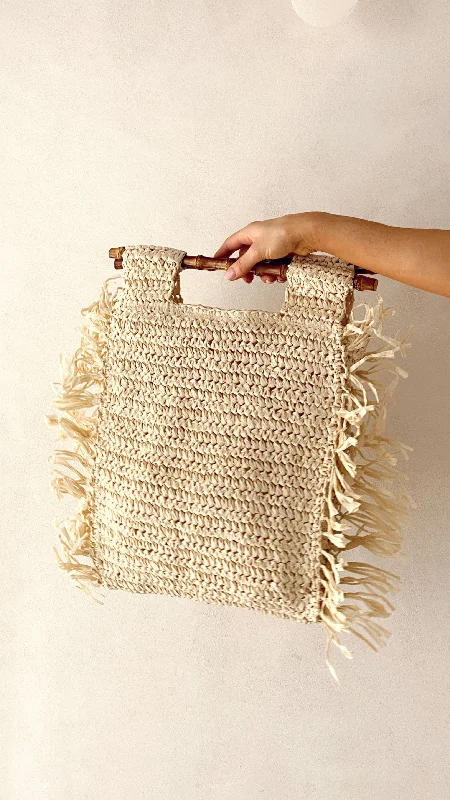 Fringe Edge Shopper Bag - Natural