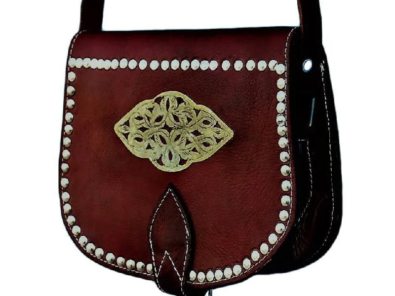 Médaillon Leather Bag - M'damma - Brown