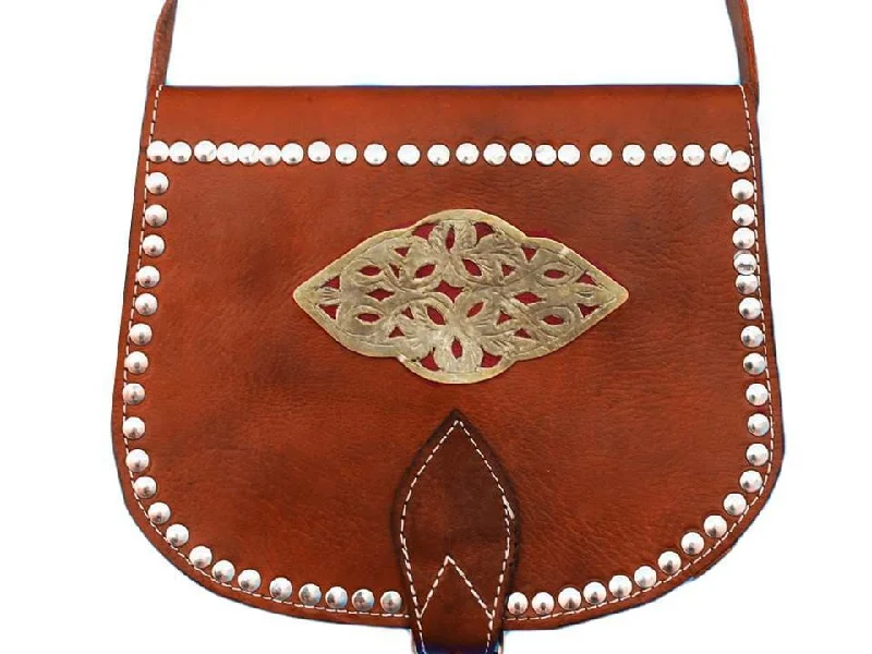 Médaillon Leather Bag - M'damma - Orange