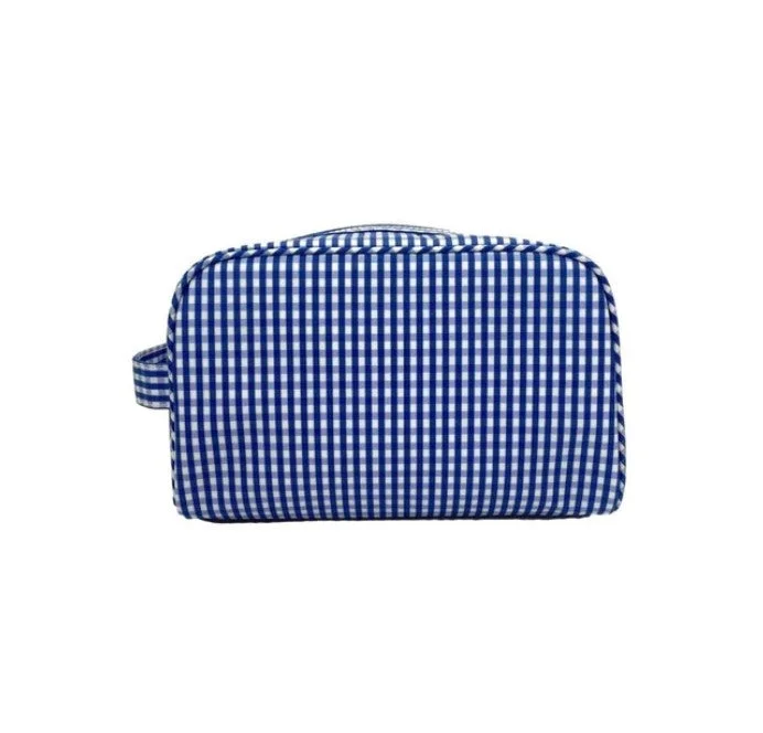 Royal Gingham Stowaway Toiletry Bag