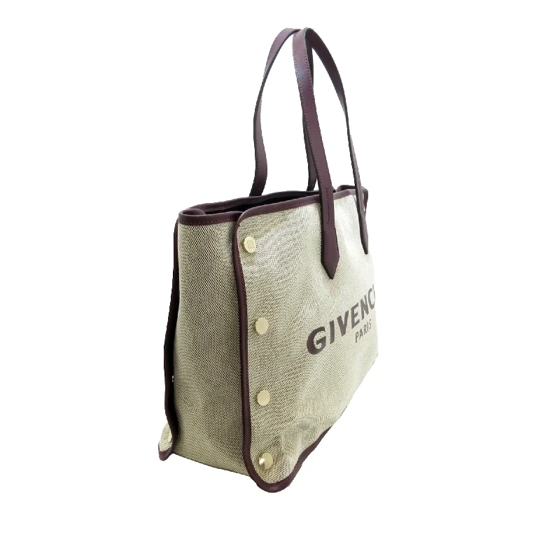 Beige Givenchy Medium Bond Shopper Tote Bag