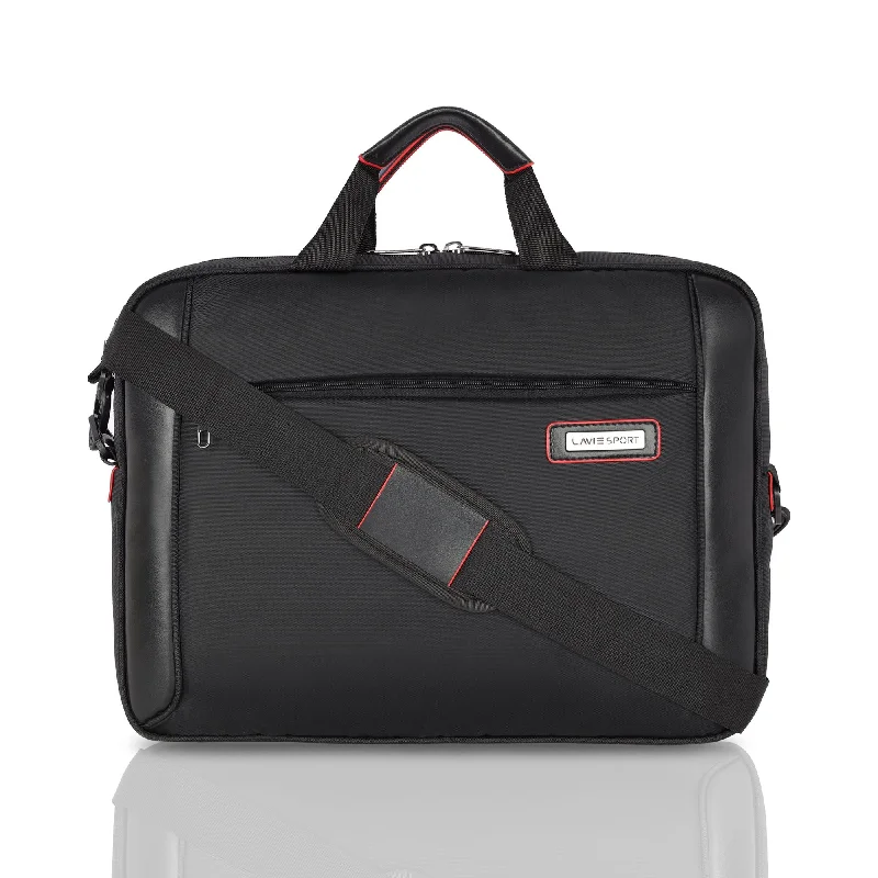 Lavie Sport 1.5 Compartment Business Pro Unisex Laptop Briefcase Bag Black