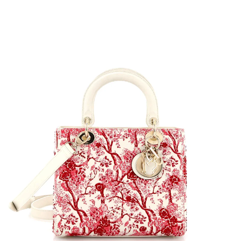End Of Season Sale Toile de Jouy Lady Dior Bag Beaded Leather Medium Classic And Modern Handbags Now More Affordable End Of Season Sale Toile de Jouy Lady Dior Bag Beaded Leather Medium Classic And Modern Handbags Now More Affordable